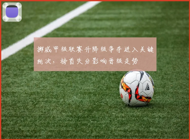 挪威甲级联赛升降级争夺进入关键轮次，榜首失分影响晋级走势