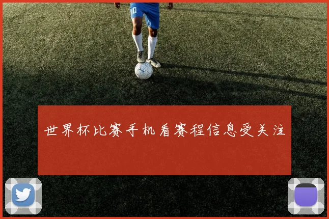 世界杯比赛手机看赛程信息受关注